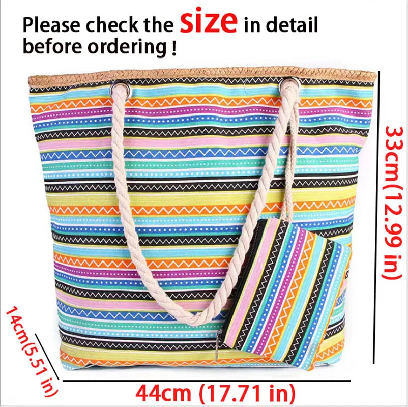 Large Beach Tote Bag for Women Coloured canvas Beach Bags for Women Vacation Beach Essentials