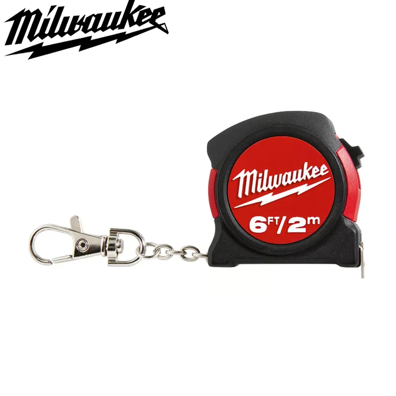 Milwaukee 48-22-5506 6ft/2m Keychain Tape Measure Mini Portable Woodwork Measure Tool