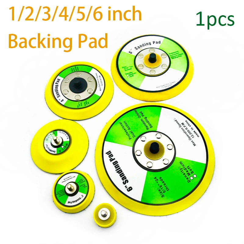 

1pcs Polishing Sanding Disc Pneumatic Self-adhesive Suction Cup Pad Sticky Disk 1-6 Inch Sandpaper Sucker For Electric Grinder