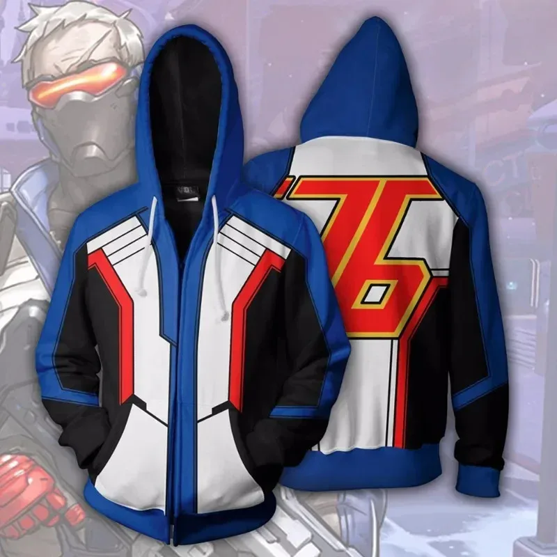 2025 yiyi anime jogo overwatch genji reaper misericórdia soldado cosplay trajes moda moletom com capuz casaco para homens mulheres halloween