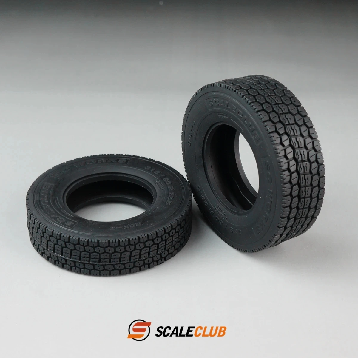 Scaleclub 1/14 Truck Simulation Road Tires  For Tamiya  Scania 770S MAN Benz Volvo RC Trailer Tipper Car Diy Parts