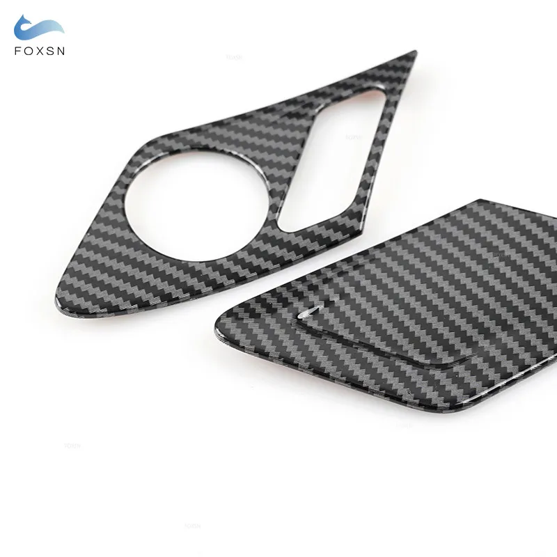 ABS Carbon Fiber Pattern Car Accessories Interior Door Panel Seat Lock Button Cover Trim For VW Golf 7 MK7 7.5 2014 2015 - 2020