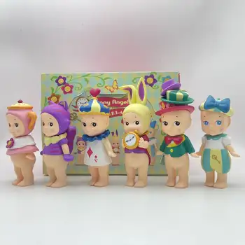 Minifigurky Sonny Angel Sonny Angel v říši divů Alice, slepá krabička, králíčí ozdoby, panenky, fanoušky, překvapení, narozeninové dárky 10 nejlepší prodej přívěsek na klíče s andělským synkem - №6