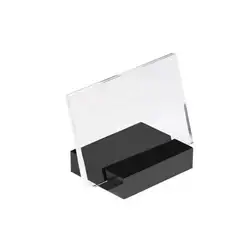 5pcs 90*60mm Acrylic Sign Holder Display Stand Slant Back Desk Sign Holder Frame Label Display Desk Sign Stand Holder