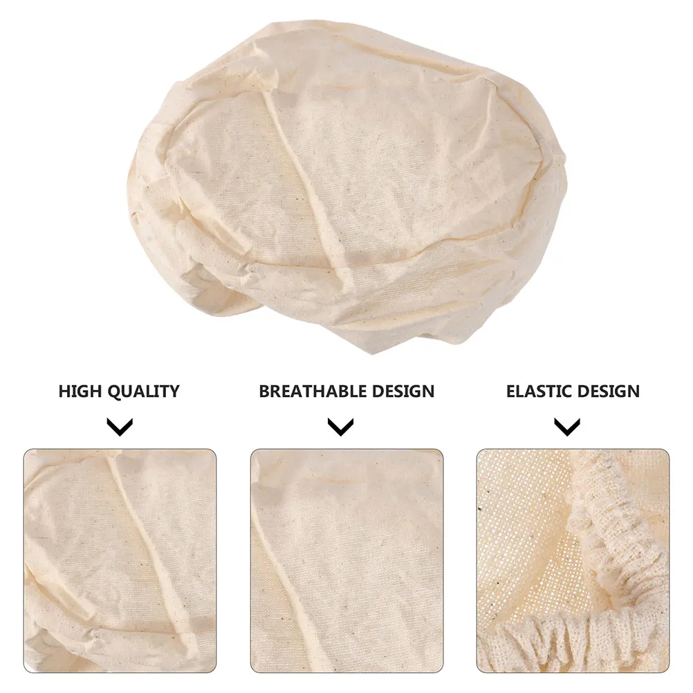 

4pcs Fermentation Basket Cloth Cover Dough Baking Tool Kitchen Utensil Beige Bread Making Supplies for Home