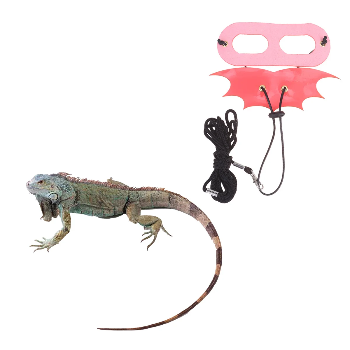 

Reptile Harness with Devil Wings Sturdy Adjustable Lizard Leash for Secure Outdoor Walks Bright Unique Style Pet Hauling Cable