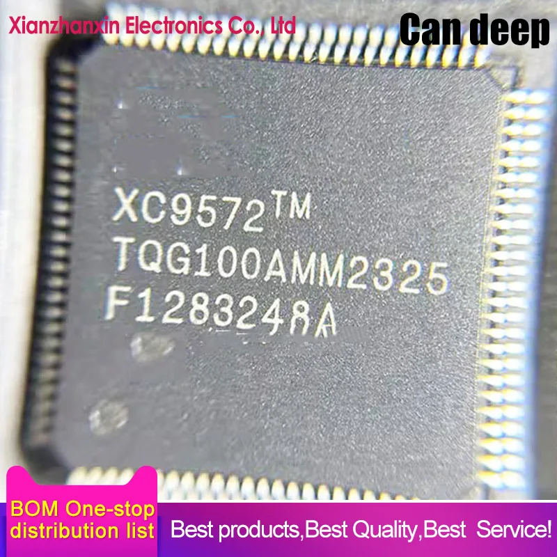 1PCS/LOT 35 XC9572-7TQ100  XC9572-TQG100  XC9572-TQ100 QFP100 Programmable logic chips