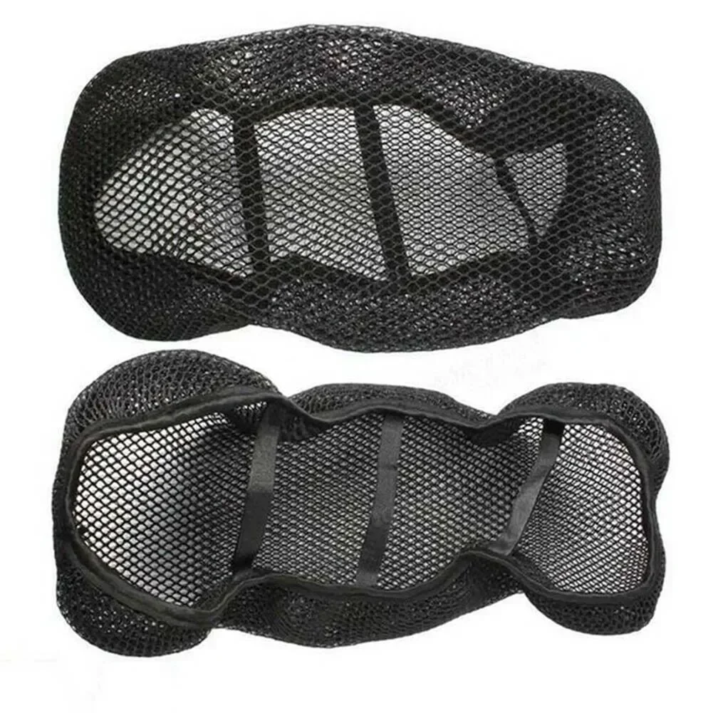 Motorcycle Cushion Seat Cover Motorcycle Mesh Mildew-proof Moisture-proof Motorcycle Pad Net 1pcs 85*60CM Black