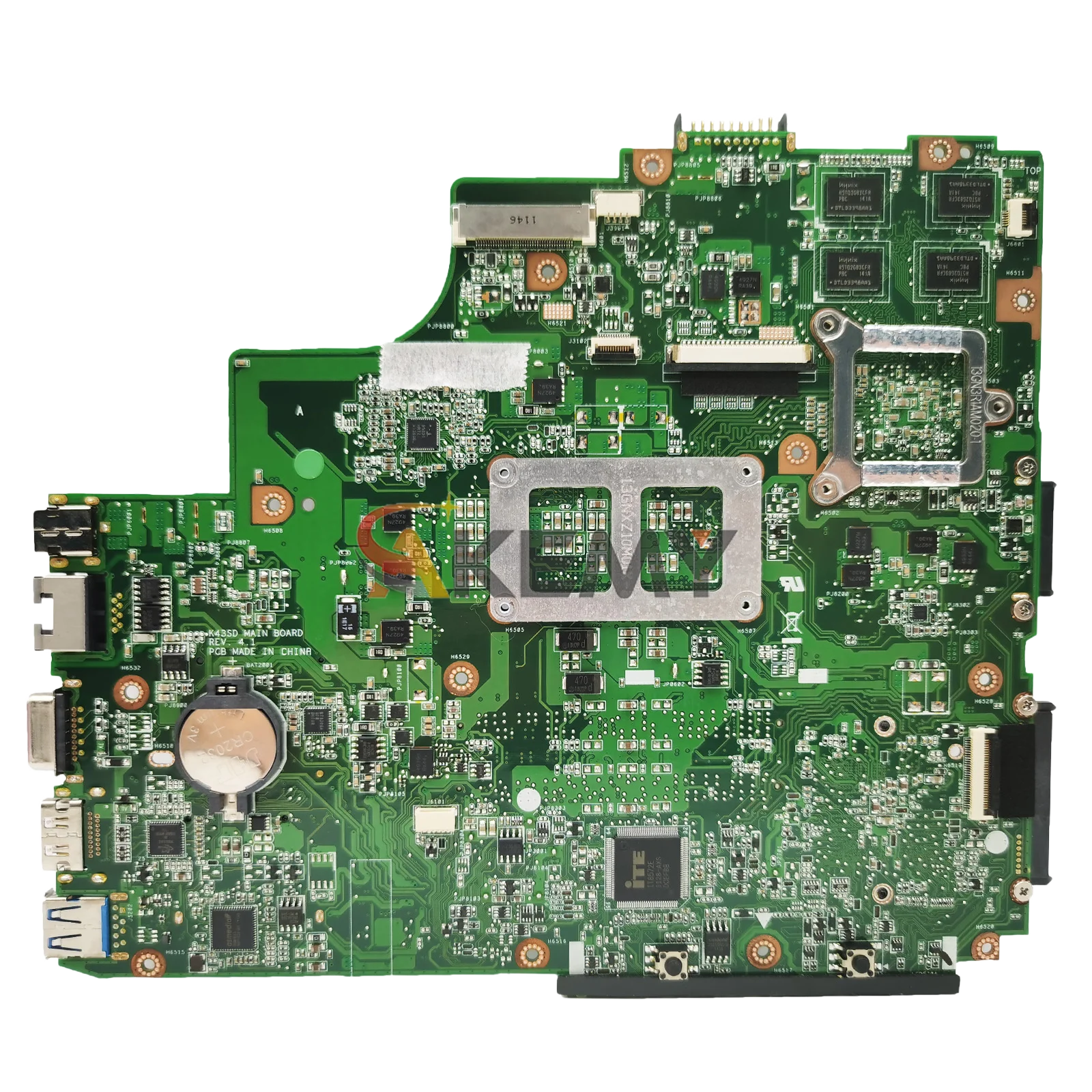 K43sd placa-mãe do portátil para asus a43s x43s k43sd k43sj k43sm k43s k43sv notebook mainboard com testes cpu ok transporte rápido stk