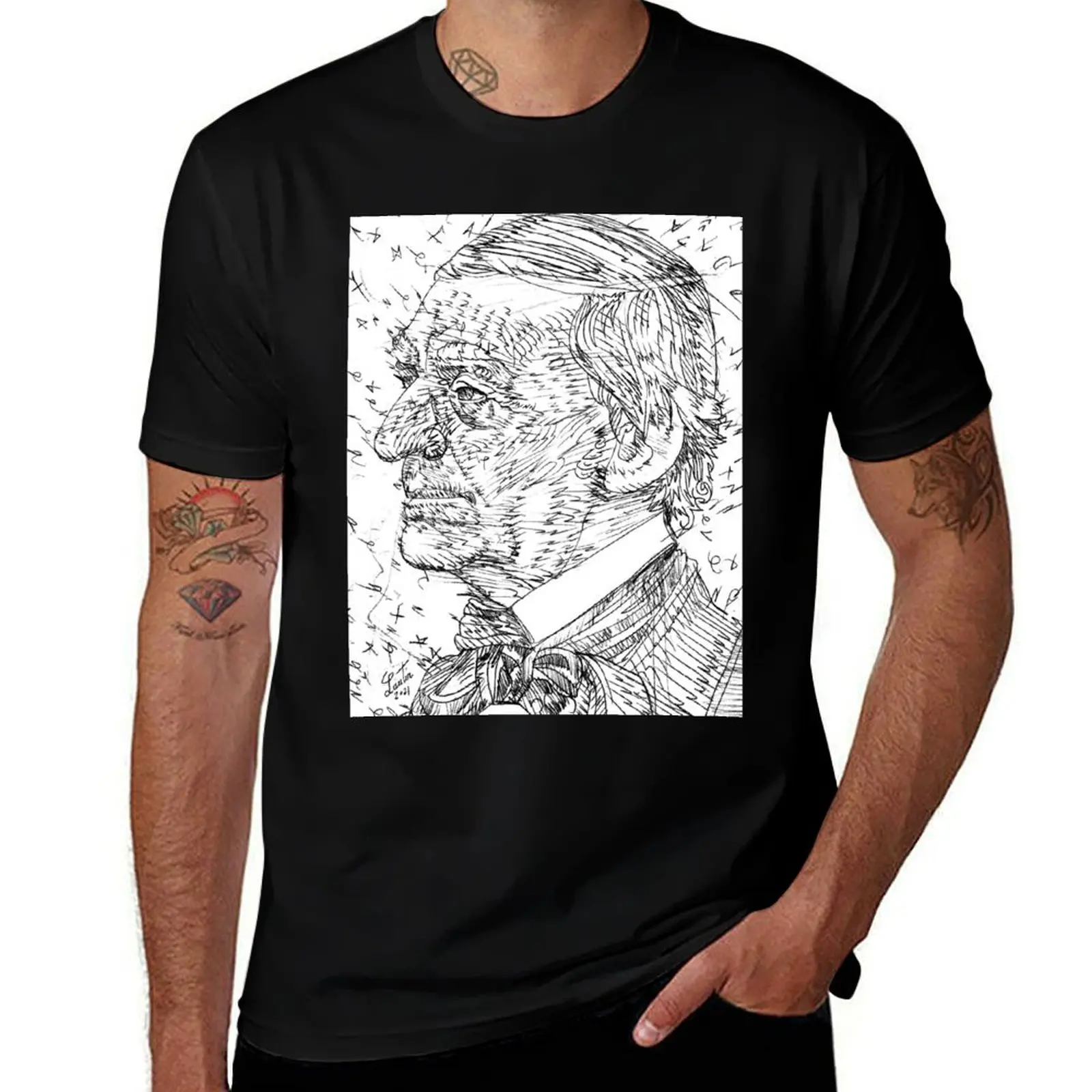 RALPH WALDO EMERSON pencil portrait .1 T-Shirt Ultra Soft Breathable Tee Top T-Shirt