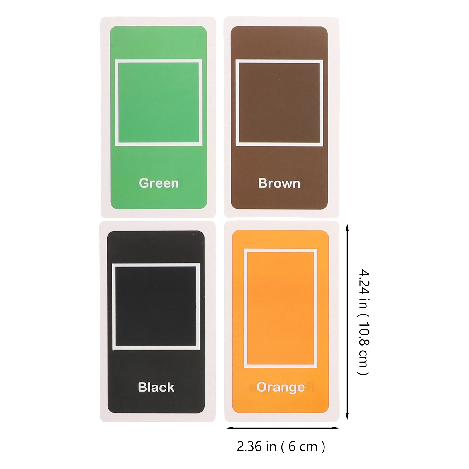 1 set di schede flash a forma di colore per bambini che imparano carte educative per i più piccoli Gioco cognitivo di carta portatile Gioco di cartoni animati