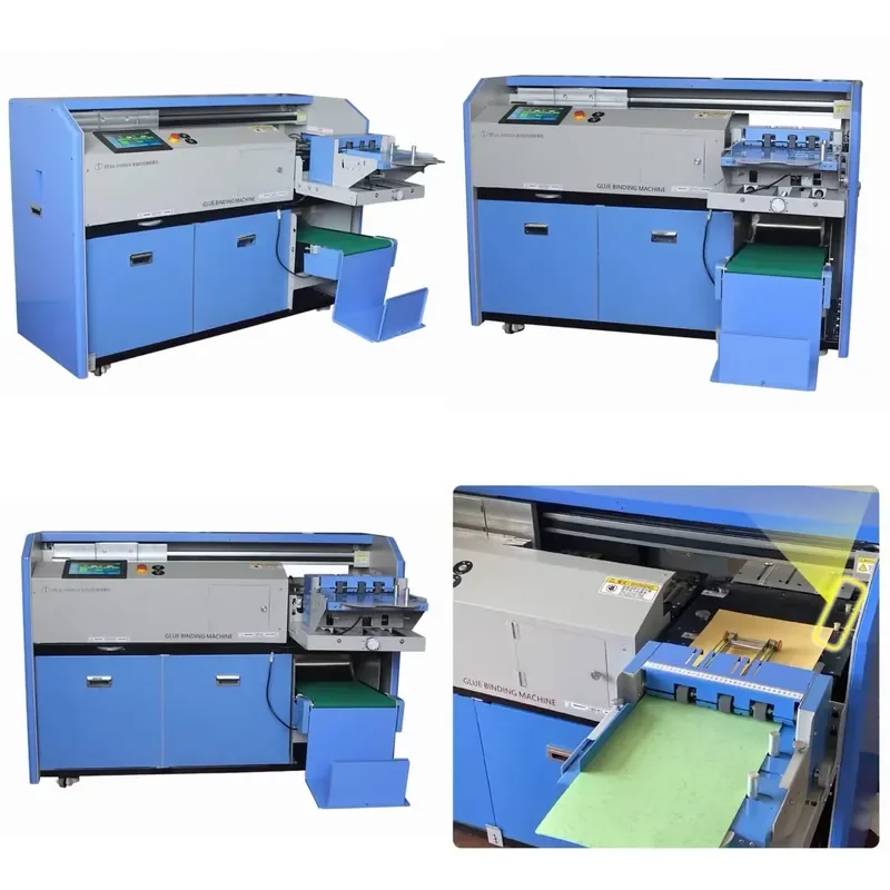 hot sale A3 A4 Automatic Glue Binding Machine Book Binder with air Section Feeding