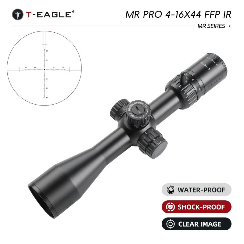 

T-EAGLE MR PRO 4-16X44FFP Hunting Optical Riflescope FFP Tactical Riflescope 110 MIL Min Focus 10 Yds First Focal Plane Hunting