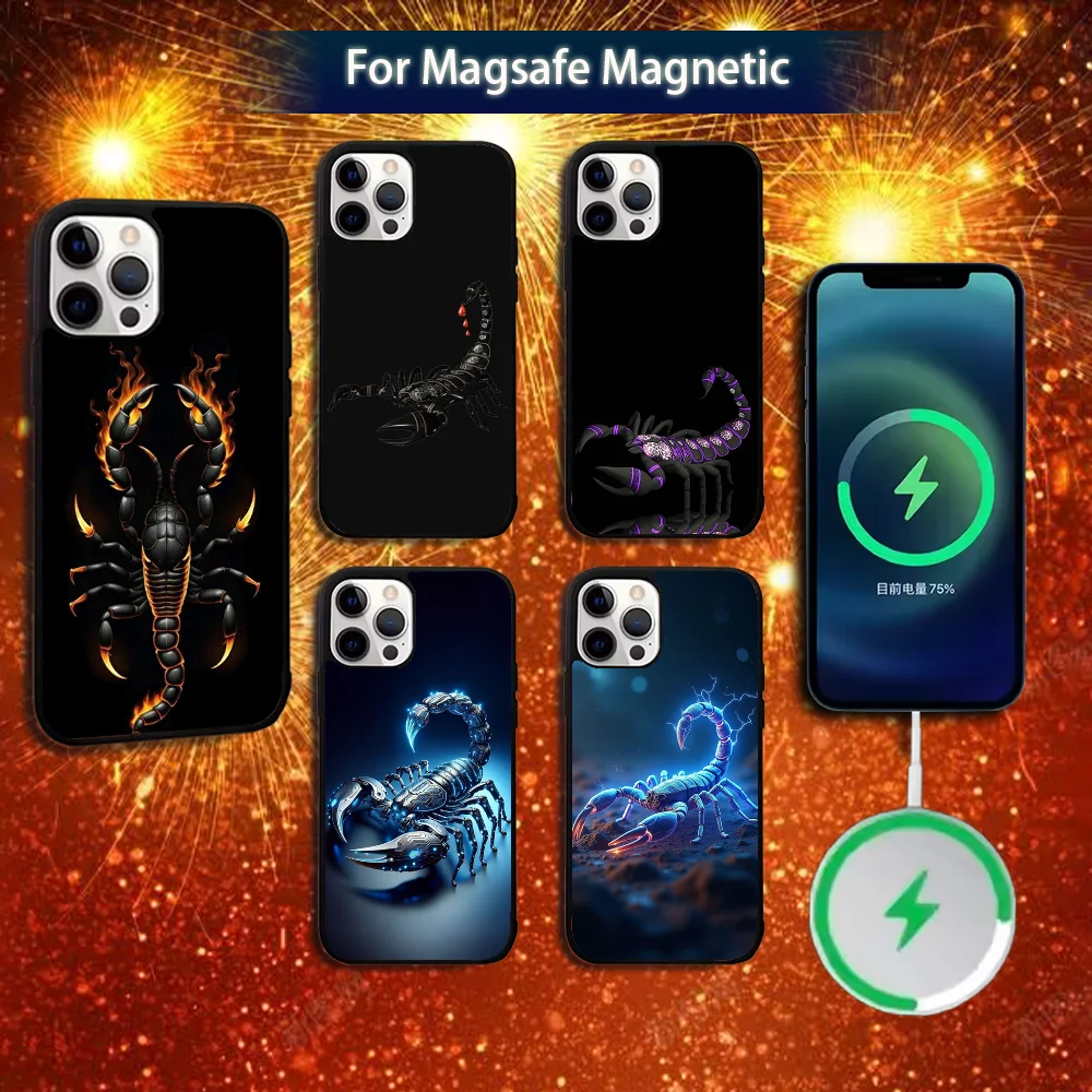 

Cool Scorpion Spider Phone Case For iPhone 16e,16,15,14,13,12,11,Plus,Pro,Max,Mini Magsafe Magnetic Wireless Charging
