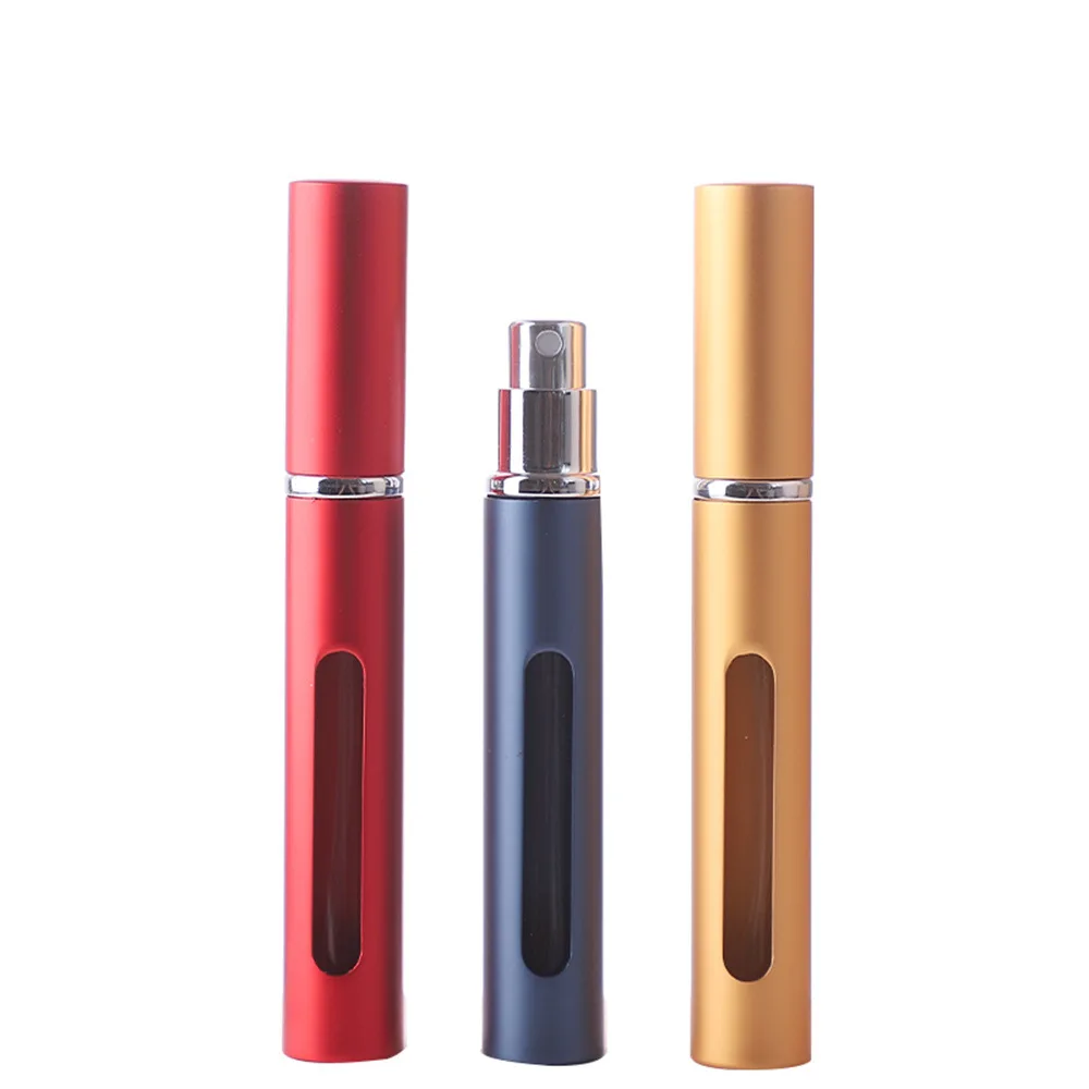 1pc 5ml bottiglia di profumo portatile Mini spruzzatore di metallo riutilizzabile alluminio vuoto vetro atomizzatore viaggi donne contenitori cosmetici