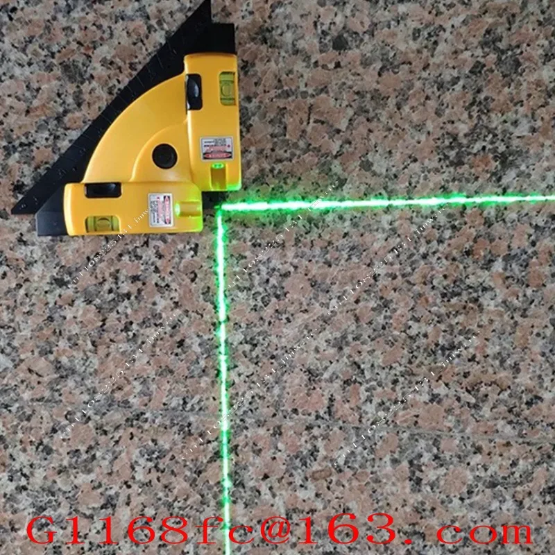 Green Laser Right Angle Level, 90 Degree Laser Line for Paving Wall Tiles, Right Angle Line Meter for Pasting Tiles