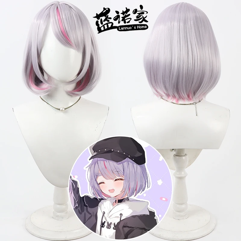 

NIJISANJI Virtual YouTube Tosaki Mimi Cos Косплей Парик Хэллоуин Карнавальная вечеринка Опора Синтетические волосы Термостойкое волокно + Кепка для парика