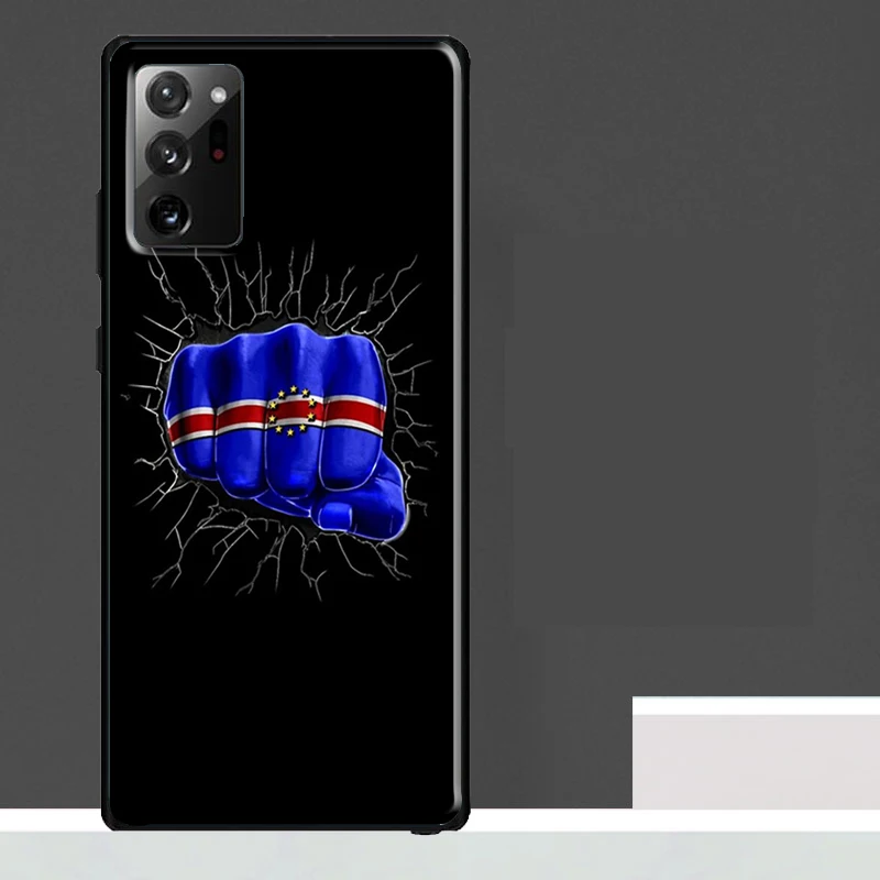 كيب فيردي العلم معطف الأسلحة الحال بالنسبة لسامسونج غالاكسي S24 الترا S23 S22 S21 S25 الترا S9 S10 S20 زائد S25 FE غطاء الهاتف #4