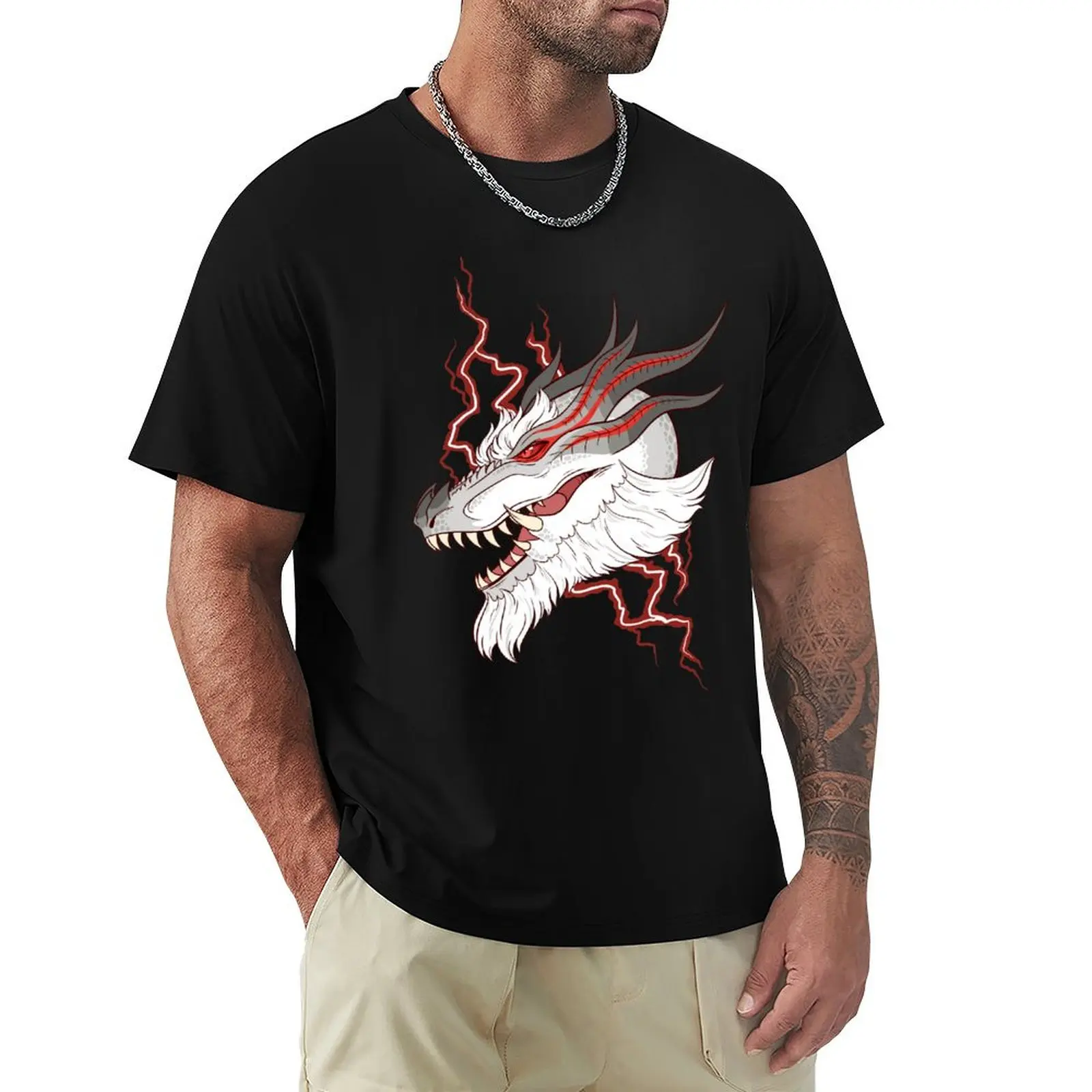 

White Fatalis T-Shirt Soft Basic Cotton Short Sleeve Tee