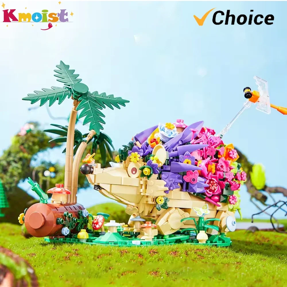 

Plant Flower Insect Building Blocks Sets Cute hedgehog Bricks Block Mode Flower Set Cartoon Puzzle Toys Children Christmas Gifts