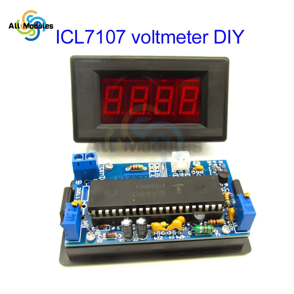 ICL7107 Voltmeter DIY Kit Parts DC 5V Digital Voltmeter Module e-learning training production welding exercise parts kit diy