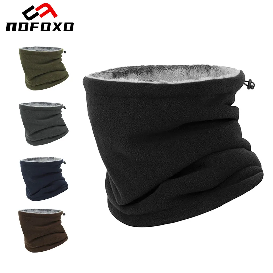 

NOFOXO мотоциклетная маска для лица, зимняя теплая флисовая маска для шеи, уличная теплая полумаска, ветрозащитный шарф на шею, Балаклава для верховой езды и пешего туризма