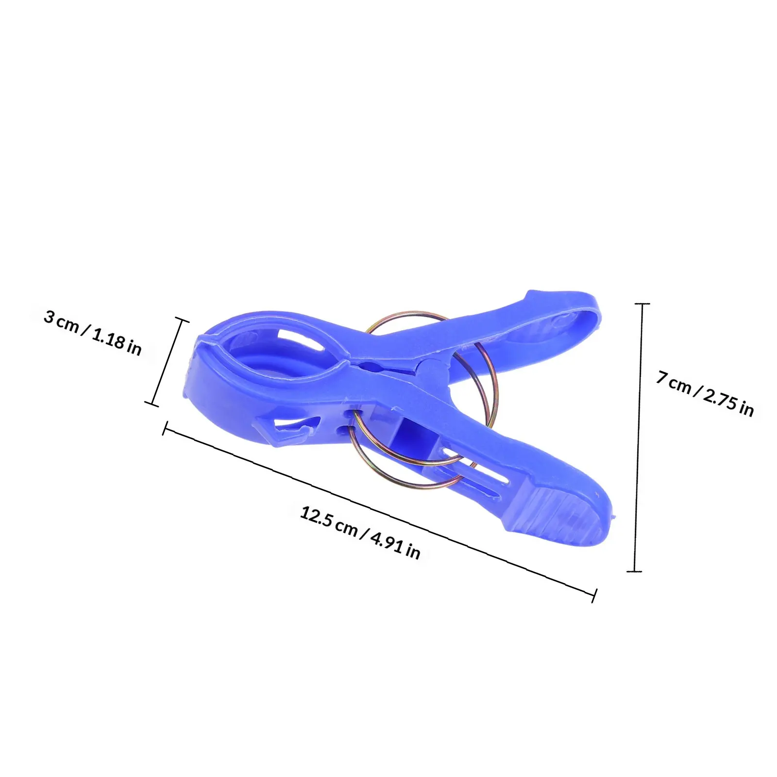 4Pcs Bright Color Plastic Beach Towel Clips Rust Resistant Zinc Galvanized Steel Secure Towels on Chairs Multifunctional Quilt