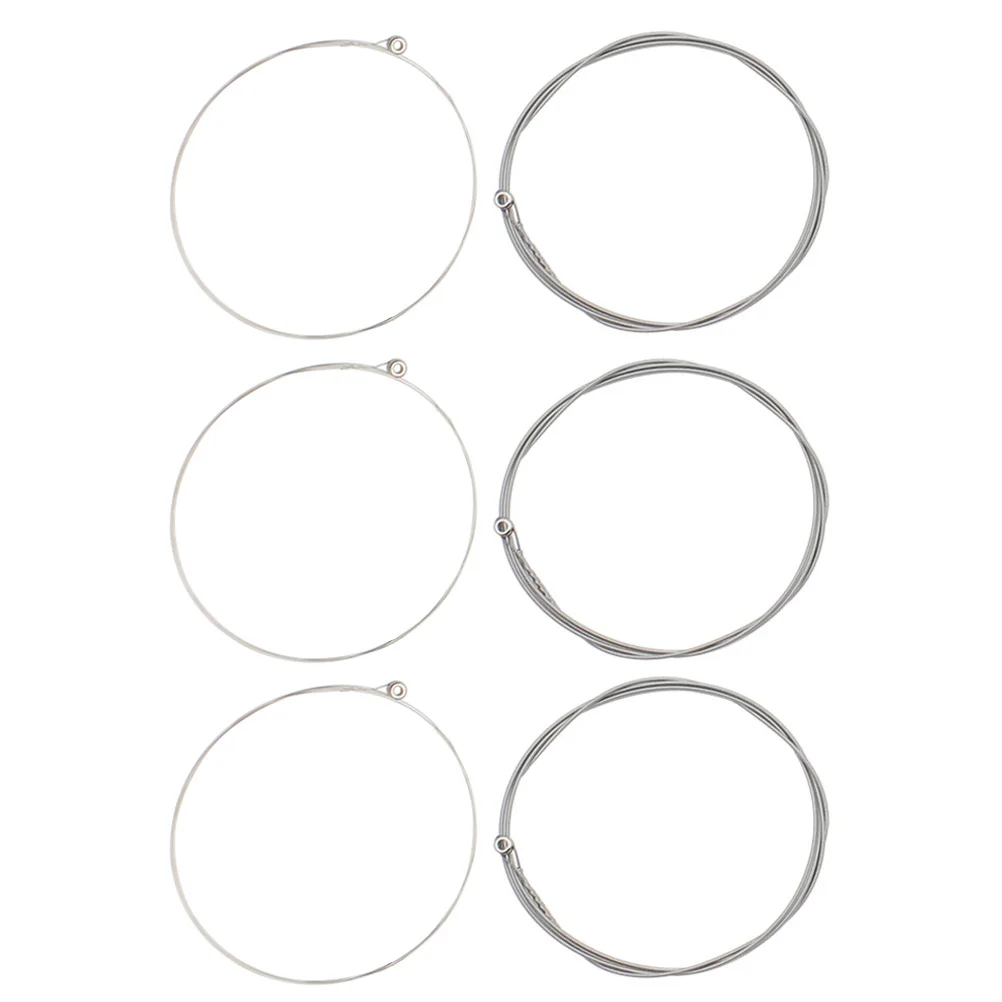 1Set Electric Guitar Strings Stainless Steel High Durability Clear Bright Tone Replacement for Enhanced Sound Performance