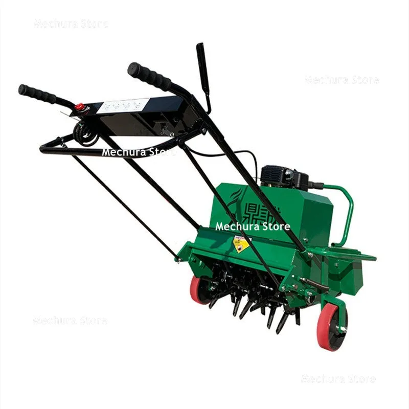 Self-Propelled Lawn Aerator – Root Care Soil Loosening Drilling Machine – Garden Ventilation Compaction Hole Punching Tool JT60