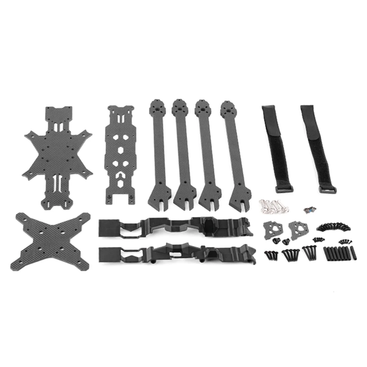 CCDD X10 10 นิ้วคาร์บอนไฟเบอร์กรอบ Traverser Kit 440mm ฐานล้อพร้อมแผงด้านข้าง FPV Drone บวก X-Row Racks