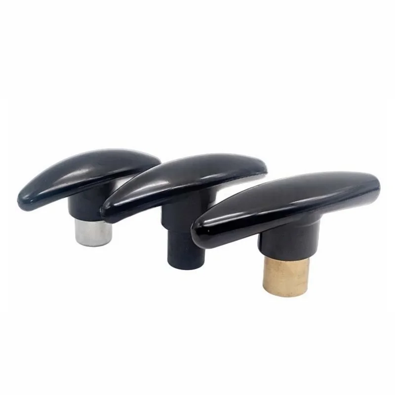 Bakelite T-shaped Handle Knob with Internal / External Thread Handle For Mechanical Equipment Machine Parts Hand M6 M8 M10