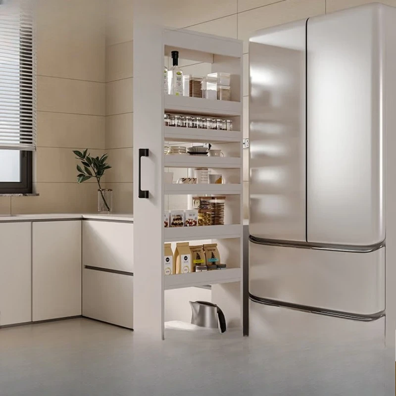 

Алюминиевый выдвижной шкаф-пенал для специй, очень узкий шкаф для узких пространств, например, для холодильника.