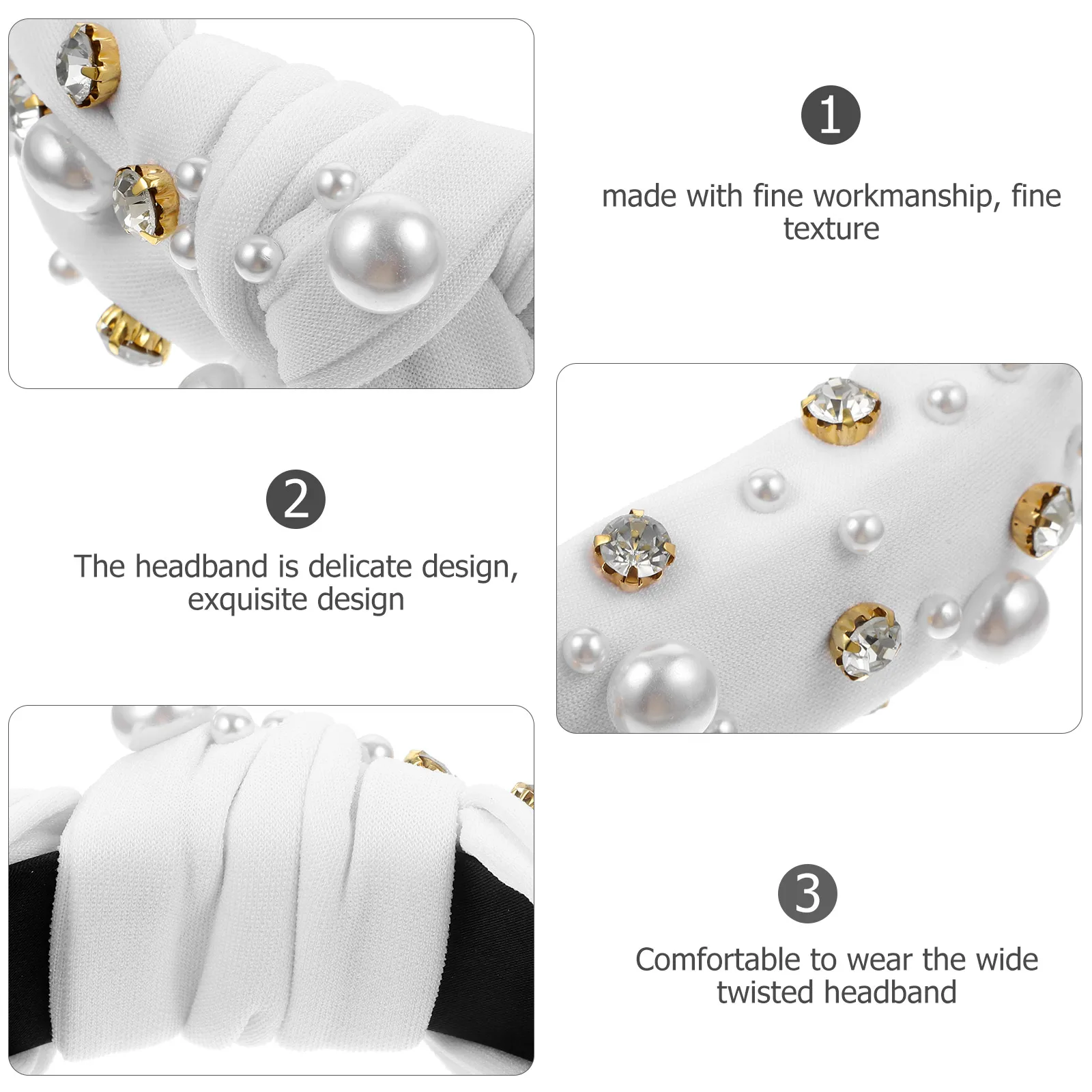 

Sparkly Rhinestone Knotted Wide Headband Women Fashion Twisted Hairband Headbands For Women Fashion For Party Headbands