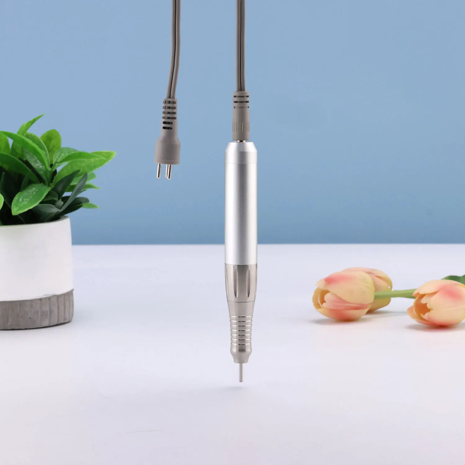24V Coreless Hanlde for UP200 Nail Drill Machine Accessories Coreless Handpiece Drilling Pen with 2 Connector Wires 