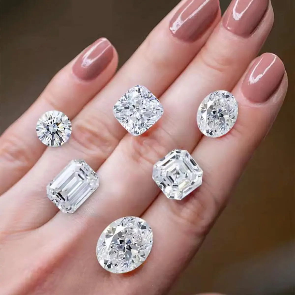 قطع بيضاوية كبيرة مختبر نمت الماس DEF 5.0-8.0ct الماس فضفاض CVD/HPHT VVS1 IGI شهادة الماس للمجوهرات الجميلة المصنوعة