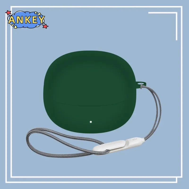 Case for QCY Melobuds Pro Protective Nylon Lanyard Soft Cover HT08A Shells Anti Dust Sleeve Hand Rope Strap Accessories