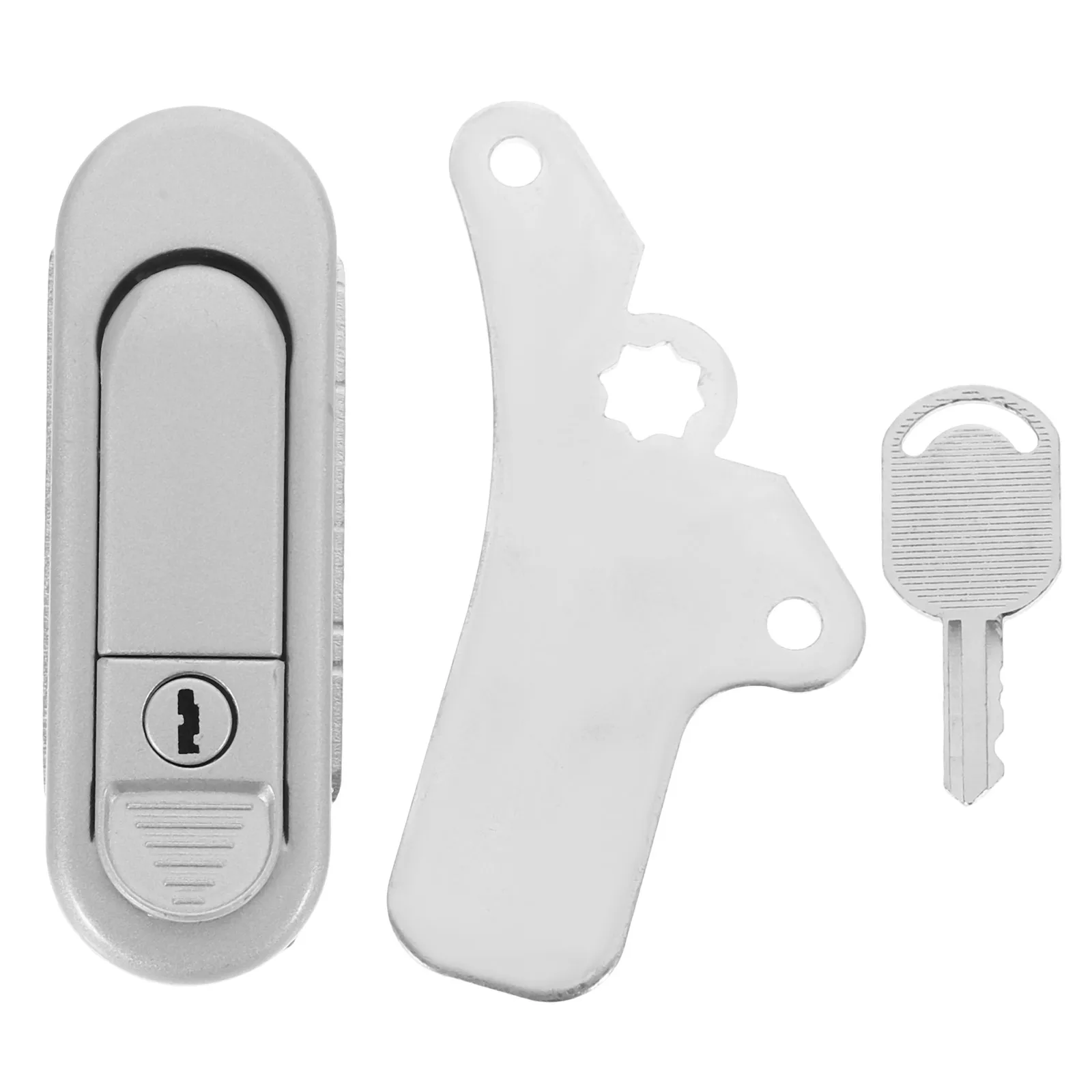 

Zinc Alloy Distribution Box Lock Electrical Cabinet Door Locks Coin Deposit Meter Box Network Flat Lock Hardware Accessories