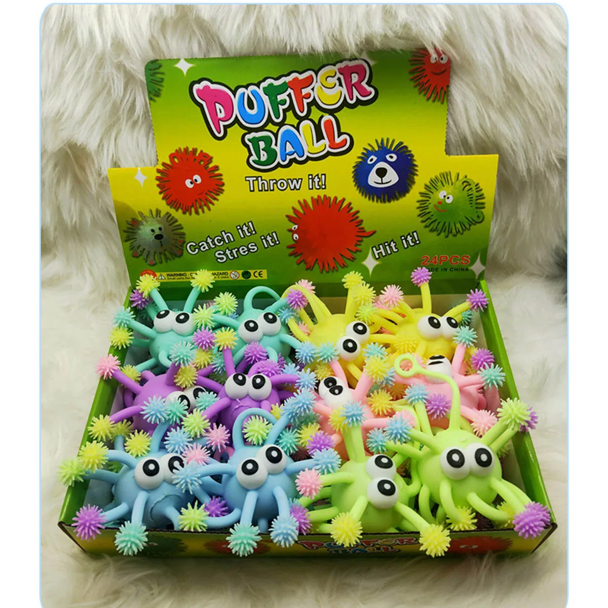 TPR متوهجة ندفة الثلج رقيق الكرة ضغط قرصة تململ للأطفال الكبار لعبة تخفيف التوتر اسفنجي ندفة الثلج مكافحة القلق لعبة