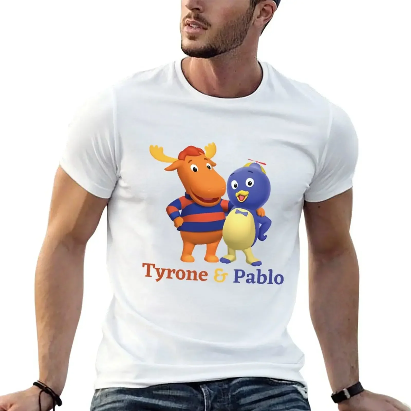 The Backyardigans Tyrone and Pablo Kids Castaways Pablo Cartoons For Children Are Very Funny T-Shirt