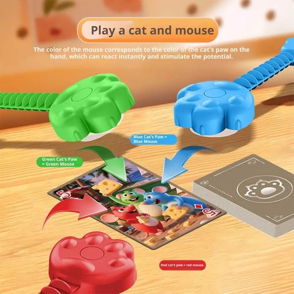 New Fun Cat Catching Mouse Strategy Toy Tabletop Creative Family Parent-child Interaction Board Games Toys