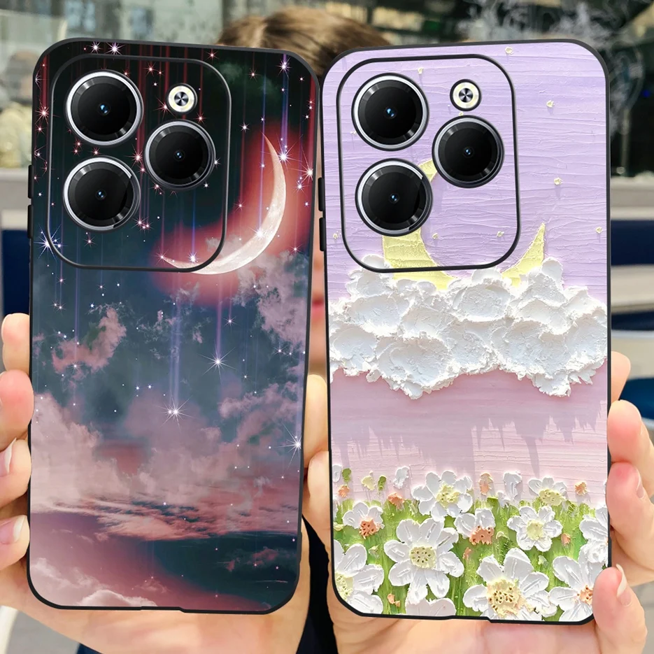 For Infinix Hot 40 Case Hot40 Pro X6836 X6837 Stylish Painted Cover Soft Silicone Phone Case For Infinx Hot 40 Pro Hot40 i Shell