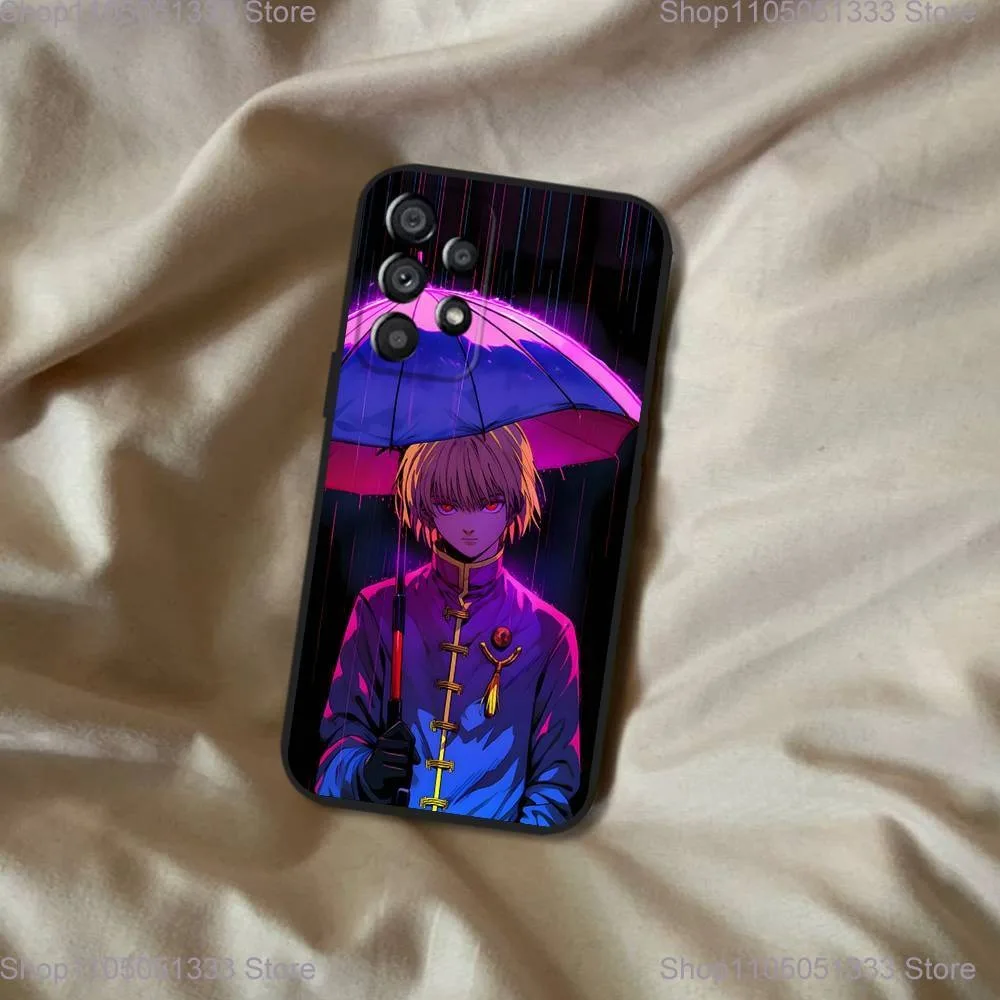 حافظة هاتف هنتر إكس هنتر كورابيكا لهاتف سامسونج جالاكسي A20، A21s، A22، A31، A32، A52، A53، A72، 73، A80 غطاء أسود ناعم