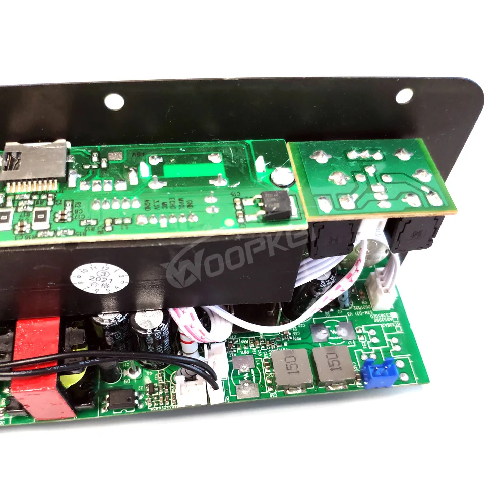 Woopker D20 Bluetooth-Verstärkerplatine, 60–200 W, Subwoofer-Verstärker für Heim-Audio, Auto, LKW, Wohnmobil, Wohnmobil, USB, FM-Radio, TF-Player – Detail 8