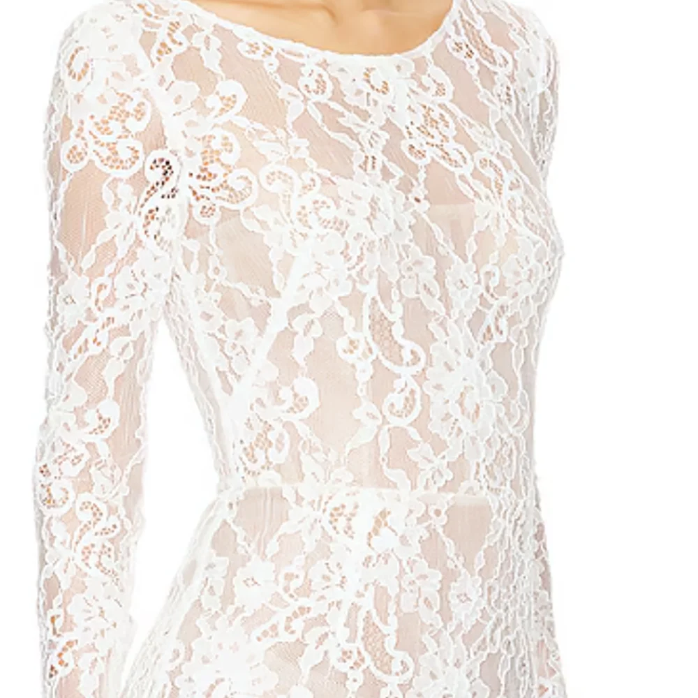 Elegant Illusion O-Neck Lace Full Sleeve Mermaid Bride Wedding Dresses Bridal Gowns Customized