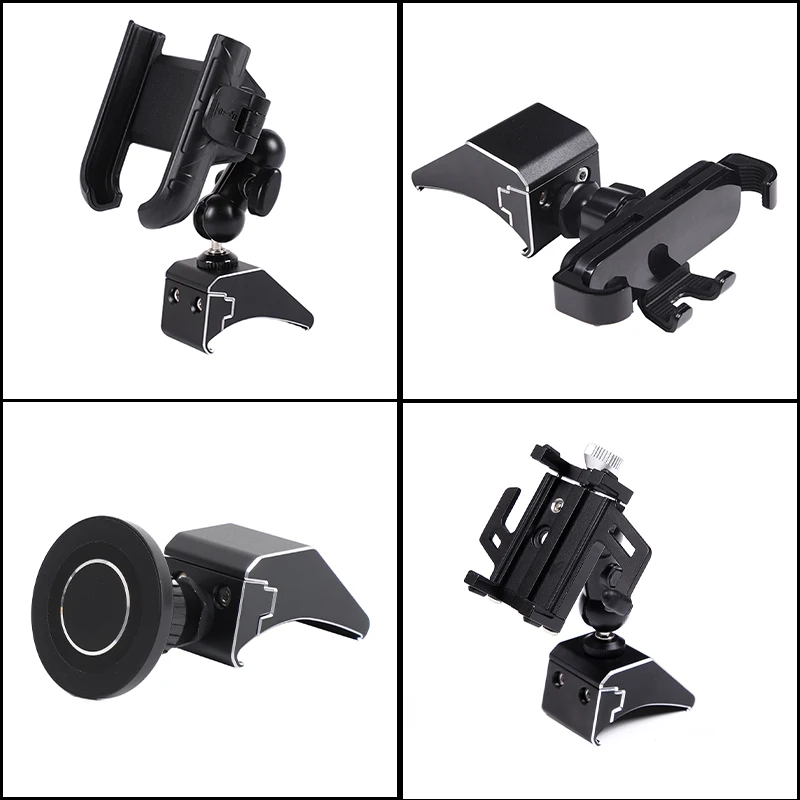 For Toyota FJ Cruiser 2007-2021 1Pc Aluminum Dashboard Phone Mount Magnetic Holder Clip-On No-Drill Installation