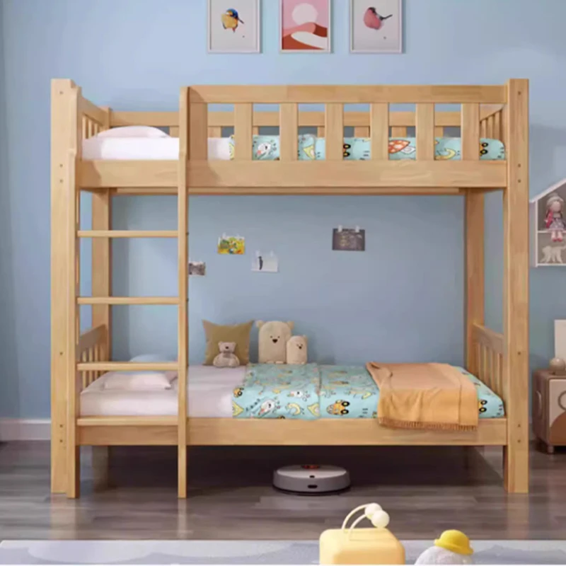 سرير أطفال للأولاد مشايات أطفال لحاف الأطفال Lіko Twin Family Hut فردي بطابقين Letto Per Bambini سرير خشبي للأطفال الصغار