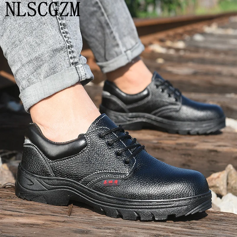 Black Safety Boots Men Work Boots Man Steel Toe Shoes Man Ankle Boots for Man 2024 Safety Shoes Men рабочая обувь נעליים 남자신발