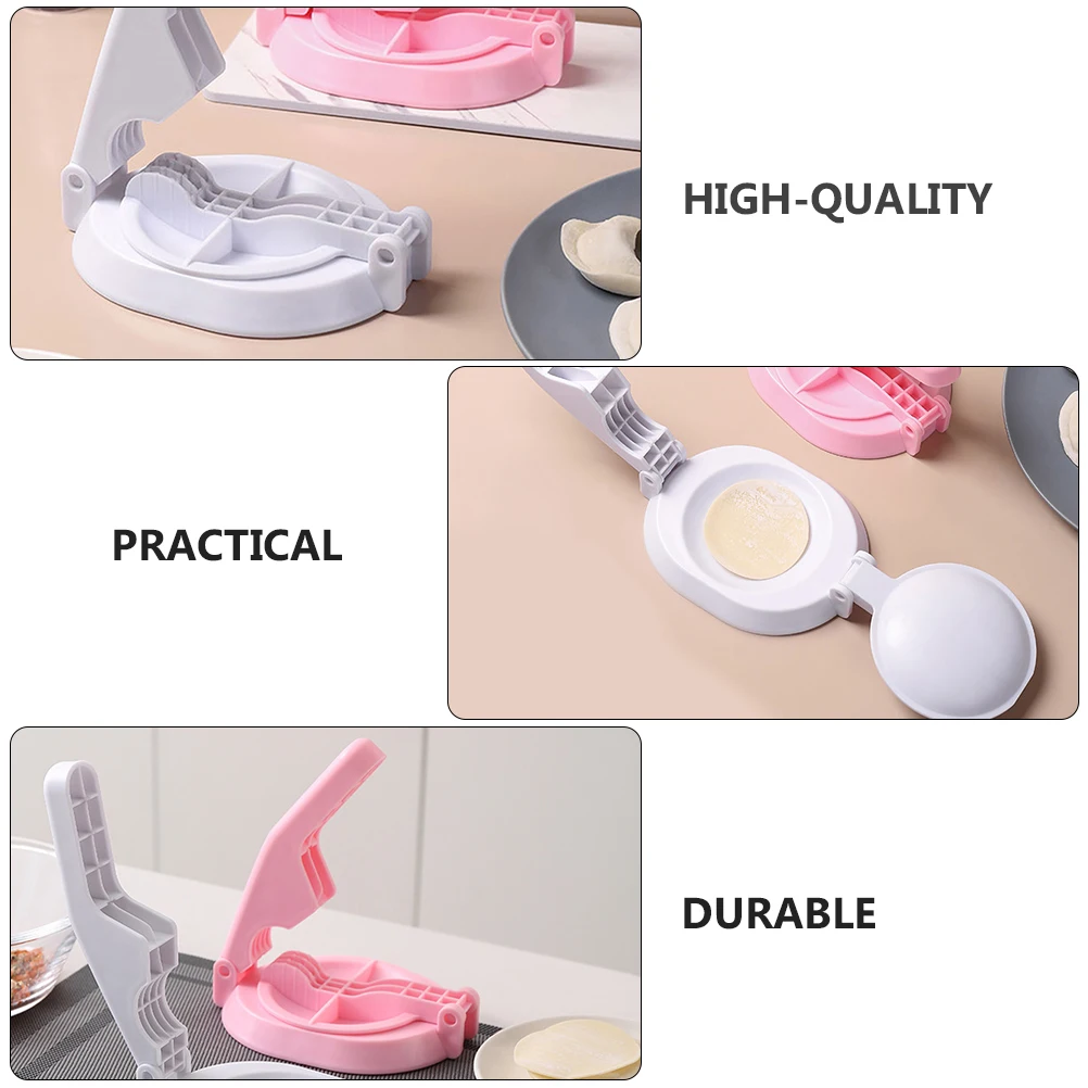 

2pcs Dumpling Dough Mold Plastic Dough Presser Tool Suite Manual Kitchenware Dumpling Wrapper Presser Maker Baking Pan