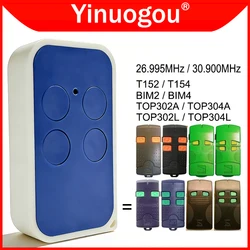 TOP302A TOP304A TOP302L TOP304L T152 T154 BIM2 BIM4 Garage Door Remote Control 26.995MHz 30.900MHz Fixed Code