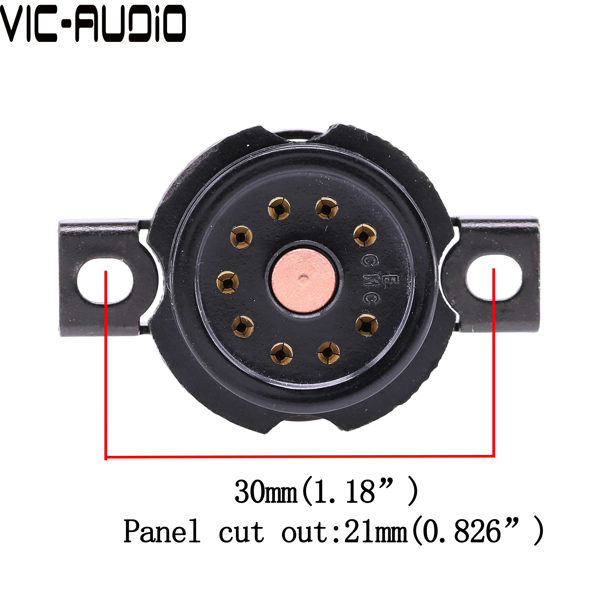 Трубчатый патрон 9pin B9A для 6DJ8 EL84 6922 6BQ5 6CG7 ECC88 12AU7 ECC82 12AX7 ECC83, винтажный вакуумный трубчатый усилитель